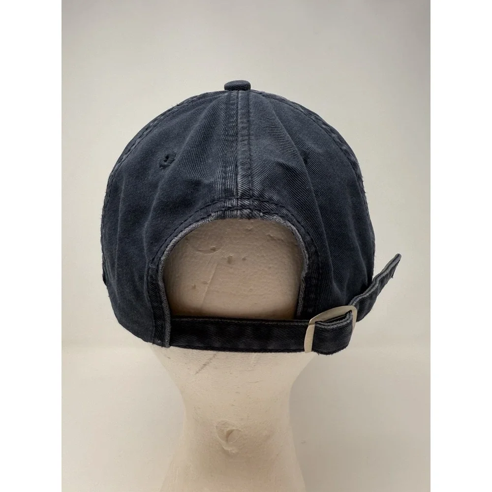 London England Flag Hat Cap Strap Back Blue Distressed One Size Adjustable‎